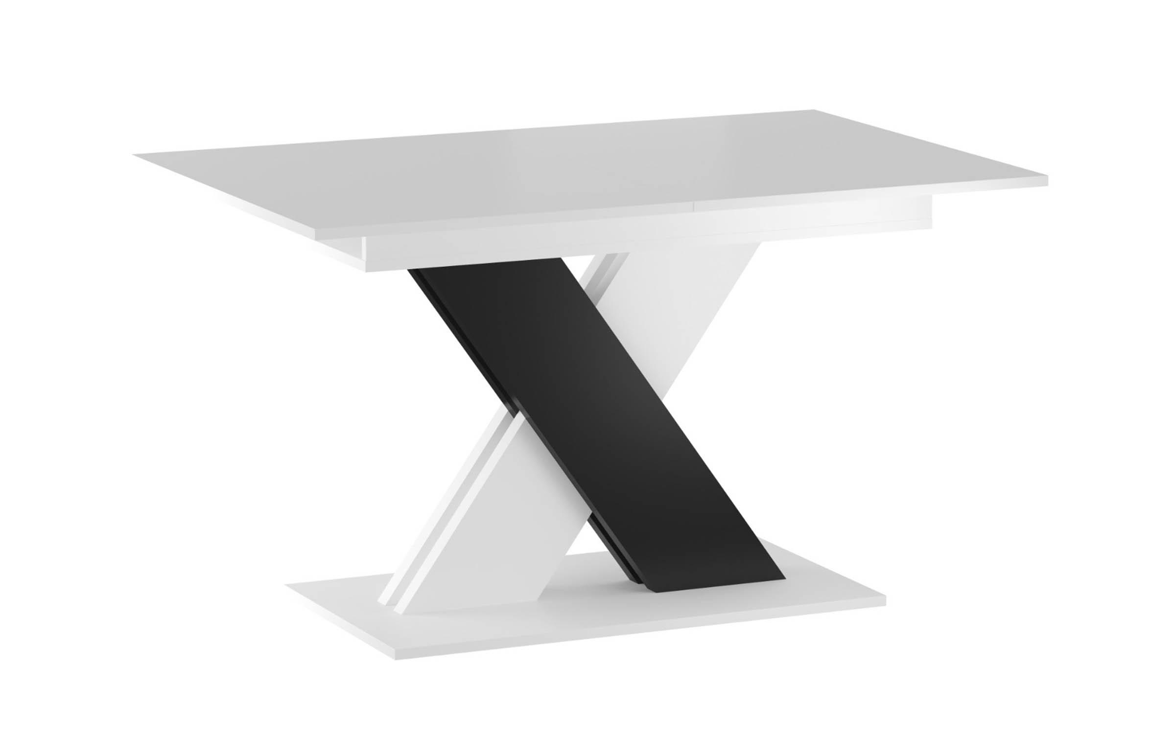 Dining table Patricia 1, white + black  6